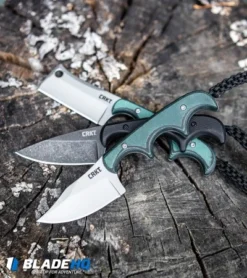 CRKT Folts Minimalist Drop Point Neck Knife Black G-10 (2" Black SW) 2384K -Blade HQ Shop CRKT Folts Minimalist Bowie Neck Knife Black Green Micarta Bead Blast 2387 BHQ 7033 kp log web 1