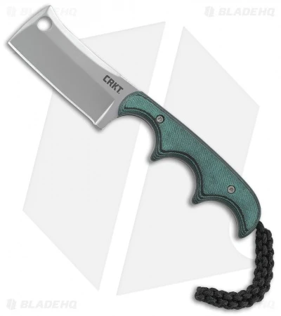 CRKT Folts Minimalist Cleaver Neck Knife Green (2.13" Bead Blast) 2383 1 CRKT Folts Minimalist Cleaver Neck Knife Green (2.13" Bead Blast) 2383