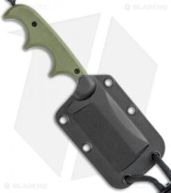 CRKT Folts Desert Warrior Minimalist Cleaver Neck Knife (2.1" Copper D2) -Blade HQ Shop CRKT Folts Minimalist Cleaver Neck Knife OD Green G 10 Copper BHQ 114000 jr sheath
