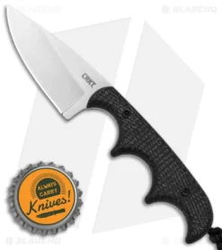 CRKT Folts Minimalist Drop Point Neck Knife Black (2" Satin 154CM) -Blade HQ Shop CRKT Folts Minimalist Drop Point Neck Knife Black Resin Ifused Fiber 2in BHQ 176875 td size