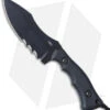 CRKT Kaila Cumings Bugsy Fixed Blade Knife Black G-10 (3.78" Black Veff Serr)