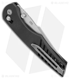 CRKT Lerch Definitive Crossbar Knife G-10 Black (3.7" Stonewash) 3820 -Blade HQ Shop CRKT Lerch Definitive Crossbar Knife G 10 Black SW BHQ 179671 jr side