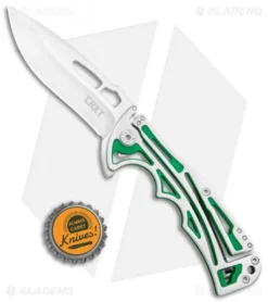 CRKT Nirk Tighe 2 Knife Green Stainless Steel (3.2" Satin) 5241 7 CRKT Nirk Tighe 2 Knife Green Stainless Steel (3.2" Satin) 5241 -Blade HQ Shop CRKT Nirk Tighe 2 Green SS Satin 5241 BHQ 119341 jr bottlecap