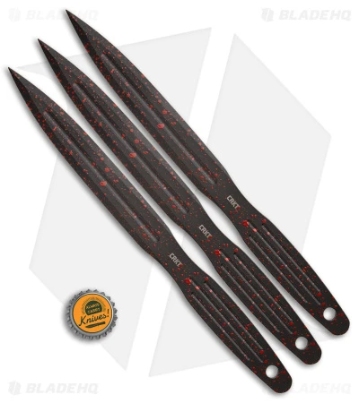 CRKT Onion Throwing Knives 3-Piece Set Black (6.25" Black/Red) 5 CRKT Onion Throwing Knives 3-Piece Set Black (6.25" Black/Red) - Image 5