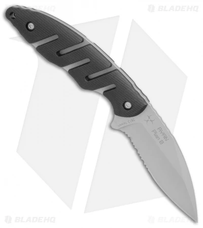CRKT Ryan Plan B Fixed Blade Knife Zytel (2.8" Bead Blast Serr) 2813 3 CRKT Ryan Plan B Fixed Blade Knife Zytel (2.8" Bead Blast Serr) 2813 - Image 3