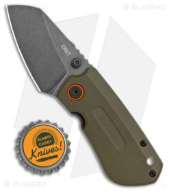 CRKT Schwarz Overland Compact Frame Lock Knife OD Green G-10 (2.24" Black) 6277 -Blade HQ Shop CRKT Schwarz Overland Compact FL OD Green G 10 BW BHQ 178658 jr bottlecap
