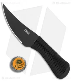 CRKT Scrub Tactical Fixed Blade Knife (3.75" Black) 2712 -Blade HQ Shop CRKT Scrub Tactical Black 2712 BHQ 76694 jr bottlecap
