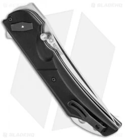 CRKT Seismic Deadbolt Lock Knife Black G-10 (3.9" Satin) 5401 -Blade HQ Shop CRKT Seismic Deadbolt Lock Black G 10 Satin 5401 BHQ 92270 jr side