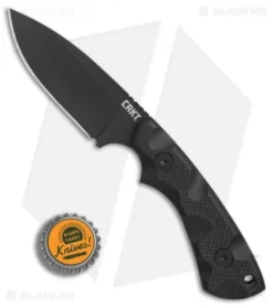 CRKT Siwi Drop Point Fixed Blade Knife Black G-10 (3.34" Black) 2082 -Blade HQ Shop CRKT Siwi Drop Point black G10 black BHQ 76693 er bottlecap