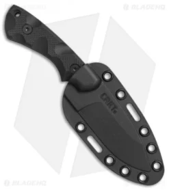 CRKT Siwi Drop Point Fixed Blade Knife Black G-10 (3.34" Black) 2082 -Blade HQ Shop CRKT Siwi Drop Point black G10 black BHQ 76693 er spine