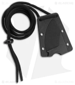 CRKT Schwarz Tailbone Fixed Blade Knife Orange Cord-Wrapped (2.4" SW) 2415 -Blade HQ Shop CRKT Tailbone Fixed Black Orange Cord BHQ 119326 jr sheath