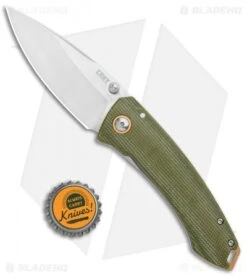 CRKT Exclusive Burnley Tuna Frame Lock Knife Green Micarta (3.3" Satin S35VN) 7 CRKT Exclusive Burnley Tuna Frame Lock Knife Green Micarta (3.3" Satin S35VN) -Blade HQ Shop CRKT Tuna FL Green Micarta Satin BHQ 113868 jr bottlecap