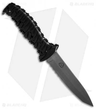 CRKT Ultima Tactical Fixed Blade Knife Black GFN (4.8" Gray Serr) 2125 2 CRKT Ultima Tactical Fixed Blade Knife Black GFN (4.8" Gray Serr) 2125 - Image 2