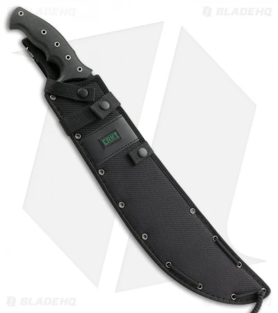 CRKT Onion ChanceInHell Machete Fixed Blade Knife (16" Black) K916KKP 2 CRKT Onion ChanceInHell Machete Fixed Blade Knife (16" Black) K916KKP - Image 2