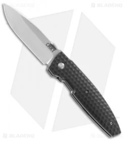 CRKT Lucas Burnley Aux Liner Lock Folding Knife Black (3.25" Satin) 1220