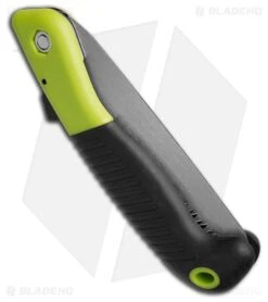 HME 5.5" Mini Folding Saw Black/Green Rubberized ABS (Carbon Steel) HME00107 -Blade HQ Shop HME Mini Folding Saw BHQ 112458 td side large