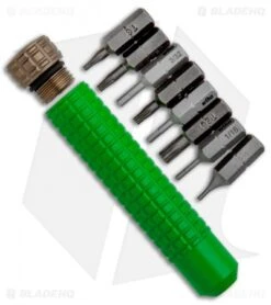 Heretic Knives Green Tool Kit Bit Driver + 8 Bits