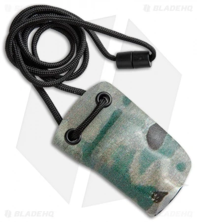 Linos Kydex Sheath For Boker Kalashnikov W/ Neck Cord - Green Camo 2 Linos Kydex Sheath For Boker Kalashnikov W/ Neck Cord - Green Camo - Image 2