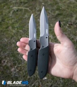 CRKT Russ Kommer Fulcrum 2 Compact Folding Knife GRN (2.75" Gray) 7430 -Blade HQ Shop crkt fulcrum 2 size comparison hand dl