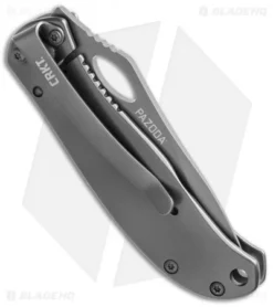 CRKT Pazodas Combination Pack - Plain & Serrated Knives 64802C 9 CRKT Pazodas Combination Pack - Plain & Serrated Knives 64802C -Blade HQ Shop crkt pazodas gray side cm