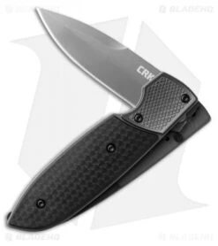 CRKT Russ Kommer Fulcrum 2 Compact Folding Knife GRN (2.75" Gray) 7430 -Blade HQ Shop crkt small fulcrum 2 7430 half cm